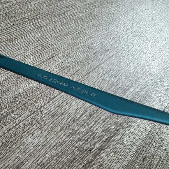 Vivid Eyewear Vivid 270 Light Blue 53 15 140 Rx Able Frames - Picture 5 of 6